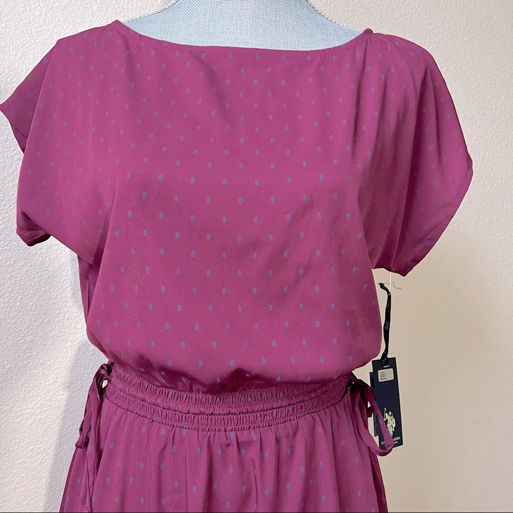 US Polo Assn Mauve Dress, Size Small